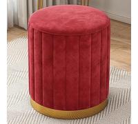 ZBZFGE Ottoman de Rangement Rond en Velours avec Couvercle Amovible, Tabouret Champignon pour Salon, Chambre à Coucher Salle de Maquillage, Repose-Pieds Polyvalent Chaise de Coiffeuse