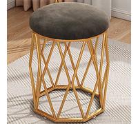ZBZFGE Tabouret de Maquillage Rond élégant, Peu encombrant pour Chambre à Coucher vanité, Parfait pour Les Filles Les Femmes, Chaise de Routine de beauté Confortable, Accessoire de Coiffeuse élégant