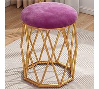ZBZFGE Tabouret de Maquillage Rond élégant, Peu encombrant pour Chambre à Coucher vanité, Parfait pour Les Filles Les Femmes, Chaise de Routine de beauté Confortable, Accessoire de Coiffeuse élégant