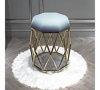 ZBZFGE Tabouret de Maquillage Rond élégant, Peu encombrant pour Chambre à Coucher vanité, Parfait pour Les Filles Les Femmes, Chaise de Routine de beauté Confortable, Accessoire de Coiffeuse élégant