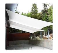 ZBZFGE Voile d'ombrage rectangulaire Blanc, Filet Pare-Soleil étanche, Bloc UV, auvent pour Cour, Patio, pelouse, Jardin, abri de Voiture extérieur, pergola de Piscine 2x5m 3x6m 4x8m