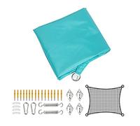 ZBZFGE Voile d'ombrage rectangulaire imperméable avec kit de Fixation pour extérieur, Patio, Balcon, Cour, arrière-Cour, lac