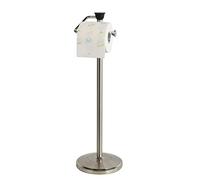 ZCCZ Support Papier Toilette sur Pied, Dérouleur et Porte-Rouleau Séparé de 5, Nickel, Accessoire Salle de Bain pour Ranger et Dispenser Le Papier de Façon Élégante, Durable et Facile à Utiliser
