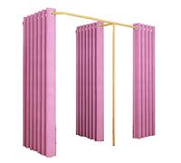 ZCFXIFGF Cabine d'essayage Vestiaire en Forme de F Magasin de vêtements avec matériel Double Face Vestiaire utilisé dans Le Centre Commercial, la Boutique et Le Bureau