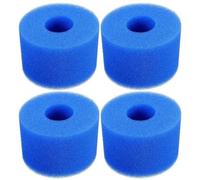 ZCLYHT Lot de 4 filtres de piscine Intex Type S1, cartouche filtrante en mousse pour piscines et spas, remplacement en éponge durable, respectueux de l'environnement et facile à nettoyer