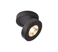 ZCX Applique Murale Petit projecteur LED plafonnier plafonnier Plafond Magasin de Vetements Fond Mur Spot Spot LED Dimmable (Color : Black 7w, Size : Warm Light)