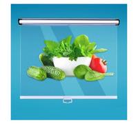 ZCXMNL Generic Store Enrouleur en Plastique Transparent PE avec Poignée Enroulable for Réfrigérateur, Vitrine, Rideau De Supermarché Frais, Installation Facile(W60xH120cm)