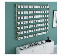 ZCXMNL Support De Boucles d'oreilles Magasin Détail, Organisateur Bijoux Suspendu, Cintre Mural for Chaussettes, Étagère Vitrine, Barre À Vêtements, Rangement Placard(Gold,L100xH120CM)