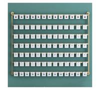 ZCXMNL Support De Boucles d'oreilles Magasin Détail, Organisateur Bijoux Suspendu, Cintre Mural for Chaussettes, Étagère Vitrine, Barre À Vêtements, Rangement Placard(Gold,L100xH120CM)