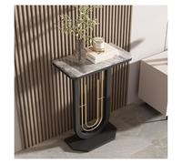 ZCXMNL Table Console Étroite avec Rangement, Assemblage sans Outils Et Dessus Résistant Aux Rayures, Peu Encombrant for Les Appartements Petits Espaces(Black+Grey,40cm)