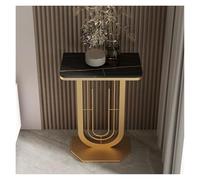 ZCXMNL Table Console Étroite avec Rangement, Assemblage sans Outils Et Dessus Résistant Aux Rayures, Peu Encombrant for Les Appartements Petits Espaces(Gold+Black,40cm)