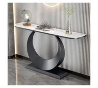 ZCXMNL Table Console Industrielle Étroite avec Cadre en Métal, D'entrée, De Couloir, for Salon Et Chambre À Coucher(Grey+White,150cm)