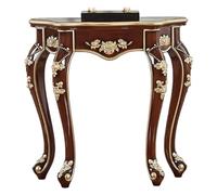 ZCXMNL Table Console Vintage avec Sculpture Florale, D'entrée Étroite Blanche Pieds for Salon, De Canapé Stable for Couloir, Chambre Et Entrée(Brown,118cm)
