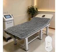 ZcxTry Chauffé Surmatelas pour Table De Massage,Matelas Chauffant Bed-Topper,Rembourrage De Lit-Spa avec Trou-Respiration Bandes-Élastiques,Couverture-Chauffante,Matelas en Velours Épais,150 * 80cm