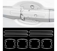ZCZMAD 8pcs Protecteur de poignée de Porte de Voiture,Compatible pour Renault Clio 2 3 4 5 mk3 mk4 Megane 2 3 4 CC, pièces détachées Automobiles