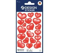 ZDesign Sticker CREATIVE 'coeurs', rouge