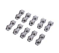 ZDETGU 10 Pièces M3 Serre-câbles en Acier Inoxydable pour Fixation de Câble