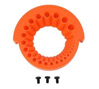 ZDETGU Affûteur de Forets pour Meuleuse d'angle, Accessoire Universel de Meulage de Forets électriques en Abs pour 2 13Mm Hss, Carbure et Embouts, Outil Portable et d'affûtage (ORANGE)