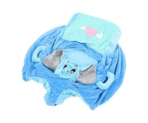 ZDETGU Canapé-lit pour bébé avec Animaux de Dessin animé - Support Ergonomique pour bébé avec Base Antidérapante, Tissu en Peluche Doux et Poignées Portables pour l'apprentissage et le Jeu des