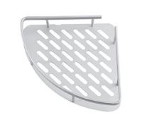 ZDETGU Étagère de Douche en Aluminium, Support de Rangement de Salle de Bain à Deux Niveaux, Porte-serviettes monté en Coin pour Shampoing, Antirouille, Gain de Place