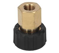 ZDETGU Kit d'adaptateur pour Nettoyeur Haute Pression 5000 PSI, Protection en Caoutchouc en Laiton G1/4" vers Filetage M22 X 1,5 Mm pour Remplacement de Tuyau de Laveuse électrique Mâle à Femelle