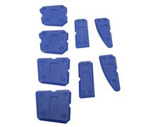ZDETGU Kit D'outils de Calfeutrage en Silicone pour Finition de Mastic | Ensemble de grattoirs réutilisables, 8 formes distinctes, joints de carreaux de ciment en verre