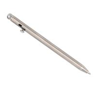 ZDETGU Mini Stylo Porte-clés Portable Pur avec Clip en Acier Inoxydable, Instrument d'écriture à Bille pour Signer et Transporter (SILVER)