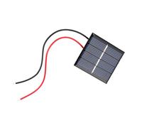 ZDETGU Panneau Solaire 0,36 W 2 V Polycristallin, Kit de Batterie pour Jouets Solaires, Affichage de Feux de Secours, Feux de Circulation, Design Compact Portable