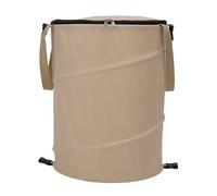 ZDETGU Poubelle d'extérieur de 24 Gallons avec Couvercle à Fermeture éclair, Sac Poubelle de Camping en Tissu Oxford Pliable, Bac de Rangement Portable pour Pique-nique, Plage, Jardin, Hayon, Vert