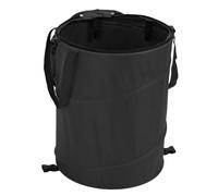 ZDETGU Poubelle d'extérieur de 24 Gallons avec Couvercle à Fermeture éclair, Sac Poubelle de Camping en Tissu Oxford Pliable, Bac de Rangement Portable pour Pique-nique, Plage, Jardin, Hayon, Vert