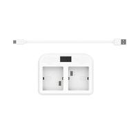 ZDETGU Station de Batterie pour Caméras Arlo Ultra 4K et Arlo Pro 3, Double Station de Chargement avec écran LED, Compatible avec Les Batteries Rechargeables Pro 3/Ultra 4K