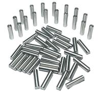 ZDingTech Lot de 52 chevilles en métal M5 5 mm x 20 mm pour étagère, supports d'étagères, tige en métal de 5 mm x 20 mm. Piquets de lit superposés en acier inoxydable 304
