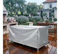 ZDLLDZ Housse Salon de Jardin Extérieur Imperméable 365x190x90 cm | Bâche Rectangulaire en Tissu Oxford 420D | Housse de Protection Coupe-Vent pour Table, Chaise et Banc de Jardin, Argent