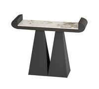 ZDMZR Console avec Structure Fer Forgé, Console Entree avec Plateau Spacieux, Idéale pour Salon ou Hall D'Entrée(140x30x80CM/55x12x31IN)