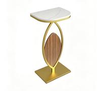 ZDMZR Console Entree avec Structure Fer Forgé, Table Console aux Coins Arrondis, Idéale pour Salon ou Couloir(Gold)