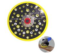 ZDNT Patin de Ponçage de 150 mm,Plateau Ponceuse,54 trous,Base de ponçage,Plaque de support,Disque de Ponçage Compatible avec La Ponceuse Mirka CEROS DEROS à Filetage 5/16