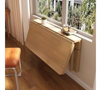 ZDSDZSD Bureau Mural Rabattable, Table Murale Rabattable en Bois, Petit Bureau Flottant Peu Encombrant, pour Cuisine, Chambre, Salon, Bureau, Blanchisserie, Etc(80 x 40 CM)