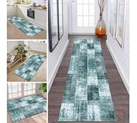 ZDYHMrj Tapis Cuisine Devant evier Tapis de Passage Lavable antiderapant Long Cyan Tapis de Couloir Polyester 70X140CM Tapis de Salon Chambre pour paillasson entrée Cuisine Bleu foncé