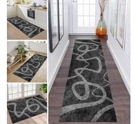 ZDYHMrj Tapis Cuisine Devant evier Tapis de Passage Lavable antiderapant Long Vert Noir Gris Tapis de Couloir Polyester 70X140CM Tapis de Salon Chambre pour paillasson entrée Cuisine Bleu foncé