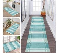 ZDYHMrj Tapis de Cuisine Devant evier Long Lavable antiderapant Tapis de Passage Couloir 90X160CM Cyan Tapis Salon Chambre d'enfant Hall Paillassons d'entrée intérieurs