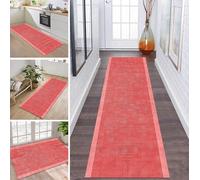 ZDYHMrj Tapis de Cuisine Devant evier Long Lavable antiderapant Tapis de Passage Couloir 90X160CM Rouge Tapis Salon Chambre d'enfant Hall Paillassons d'entrée intérieurs