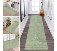 ZDYHMrj Tapis de Cuisine Devant evier Long Lavable antiderapant Tapis de Passage Couloir Moderne 90X160CM Vert Chambre d'enfant Hall Paillassons d'entrée intérieurs Largeur 40-120cm