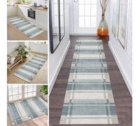 ZDYHMrj Tapis de Cuisine Devant evier Long Lavable antiderapant Tapis de Passage Couloir Moderne 90X160CM Bleu Brun Salon Chambre d'enfant Hall Paillassons d'entrée intérieurs Largeur 40-120cm