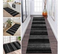ZDYHMrj Tapis de Cuisine Lavable antiderapant Tapis de Passage Long Couloir Gris foncé Noir 100X140CM, Tapis d Entree Interieur, Tapis de Sol Cuisine pour Salon Chambre Paillasson