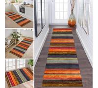 ZDYHMrj Tapis de Passage Tapis Cuisine Devant Evier Lavable Antiderapant 90X160CM TapisCouloir Paillasson Interieur Bunt Turquoise Tapisd'Entrée Moquette Polyester Salon Chambre d'enfant Buanderie