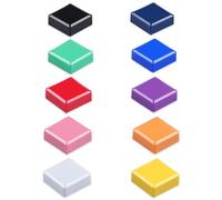ZDZBLX Aimant Frigo, Lot de 10 Aimant Puissant Magnet Frigo Aimants Tableau Magnétique Magnet, Petit Carré Colorés Décoratifs Magnets, pour Tableau Magnetique Frigo, Tableau Blanc,Casiers(10 Couleurs)