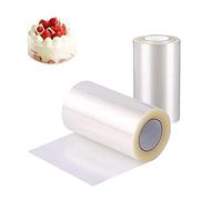 ZEACCT 2 PCS Colliers à Gâteau,Film à Gâteaux Ruban de Gâteau Transparent Feuille Film Gâteaux Rouleau Collier pour Entourer Les Gâteaux Mousse Cercle Patisserie Chocolat.(10cm & 8cm)