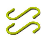 Zeal Lot de 2 Crochets de Suspension en Silicone en Forme de S Vert Citron 12 cm