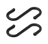 Zeal W239N Lot de 2 Crochets de Suspension en Silicone en Forme de S Noir Taille Unique 12 cm