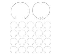 Zeayebsr 20pcs GU10 MR16 Anneaux à ressort de retenue Clips de Fixation à Ressort pour la plupart des lampes ampoules halogènes LED, clips de fixation,ampoule led pour spot encastrable